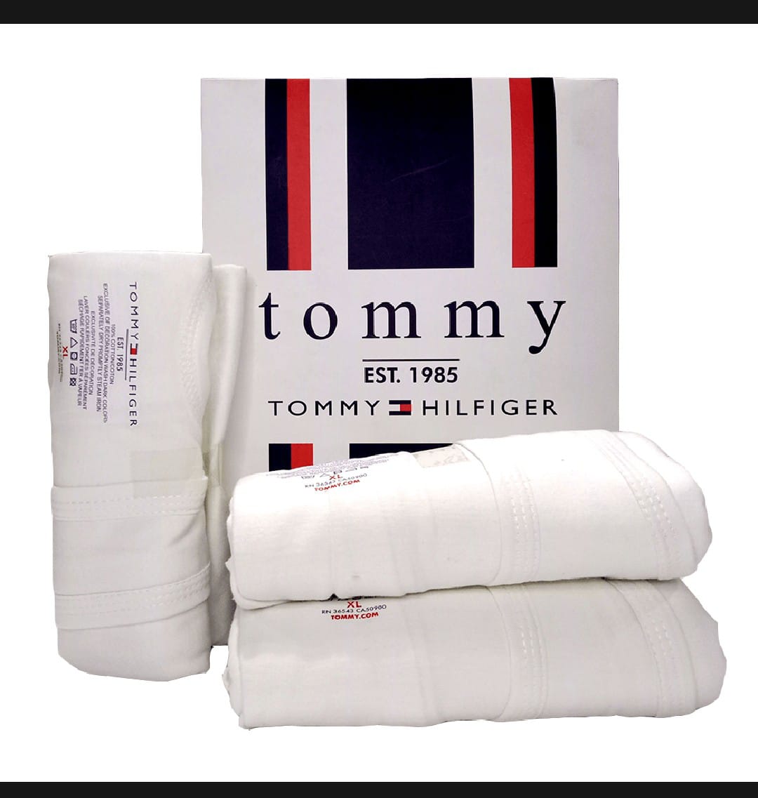  branded quality cotton vest white color tommy hilfiger vest for men vest top