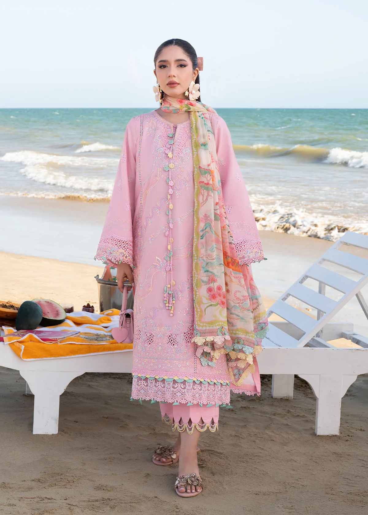 Kanwal Mailk Mira Summer Lawn Rosee