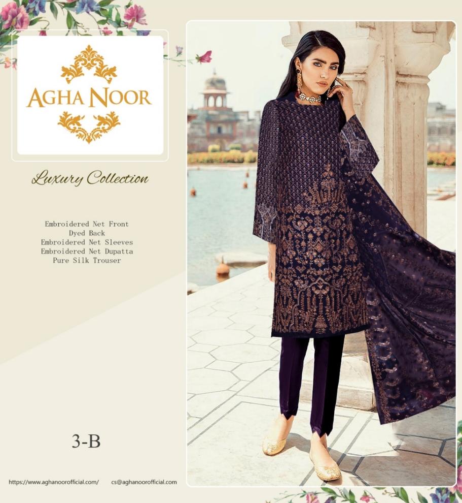 AGHA NOOR LUXURY CHIFFON COLLECTION 2019  ARTICLE # 3B