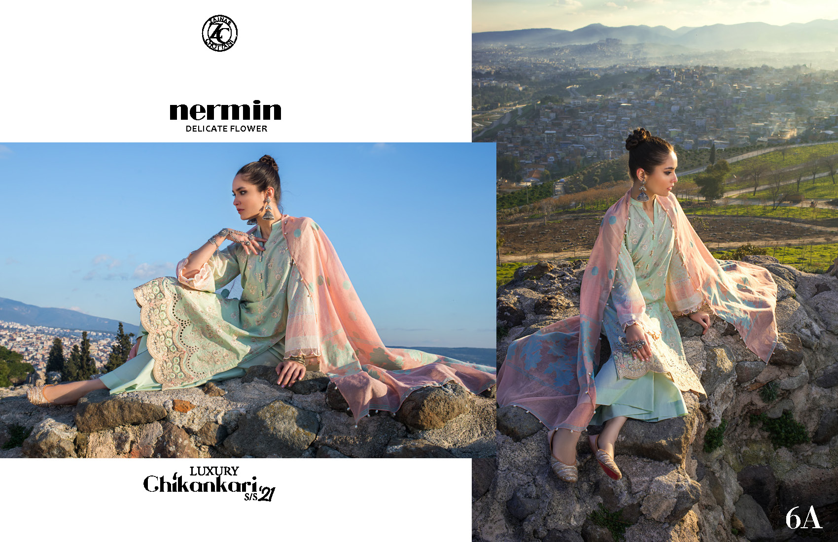 ZAINAB CHOTTANI - Luxury Chikankari NERMIN Delicate Flower -6A