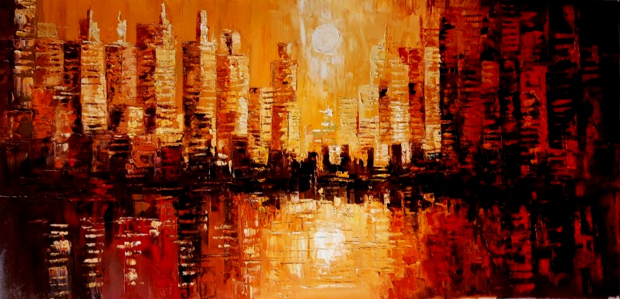 rainy day painting for kids