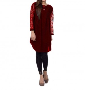 The Shop Net Sleeves Top