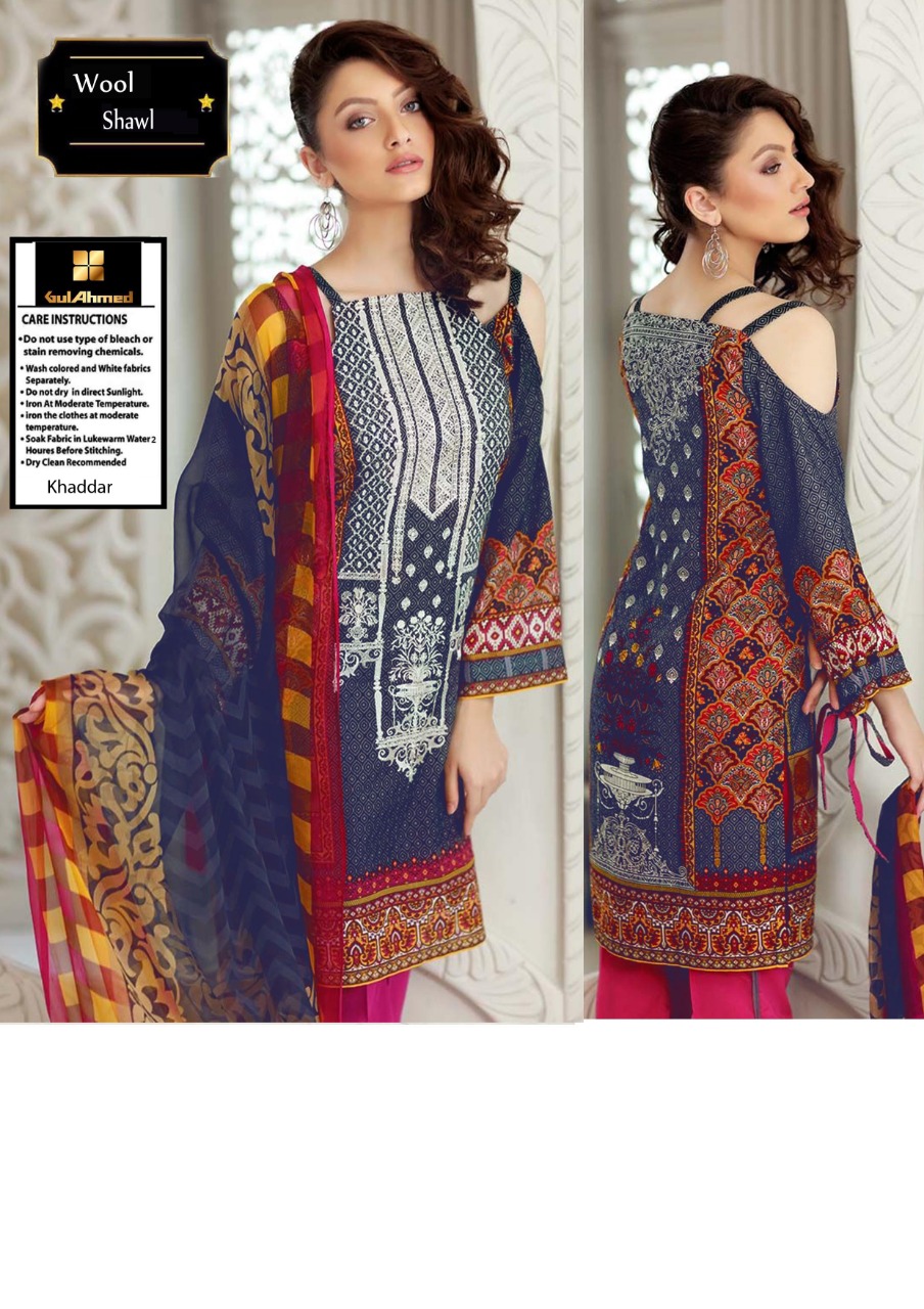 Gul Ahmed - Khaddar 3 Pcs