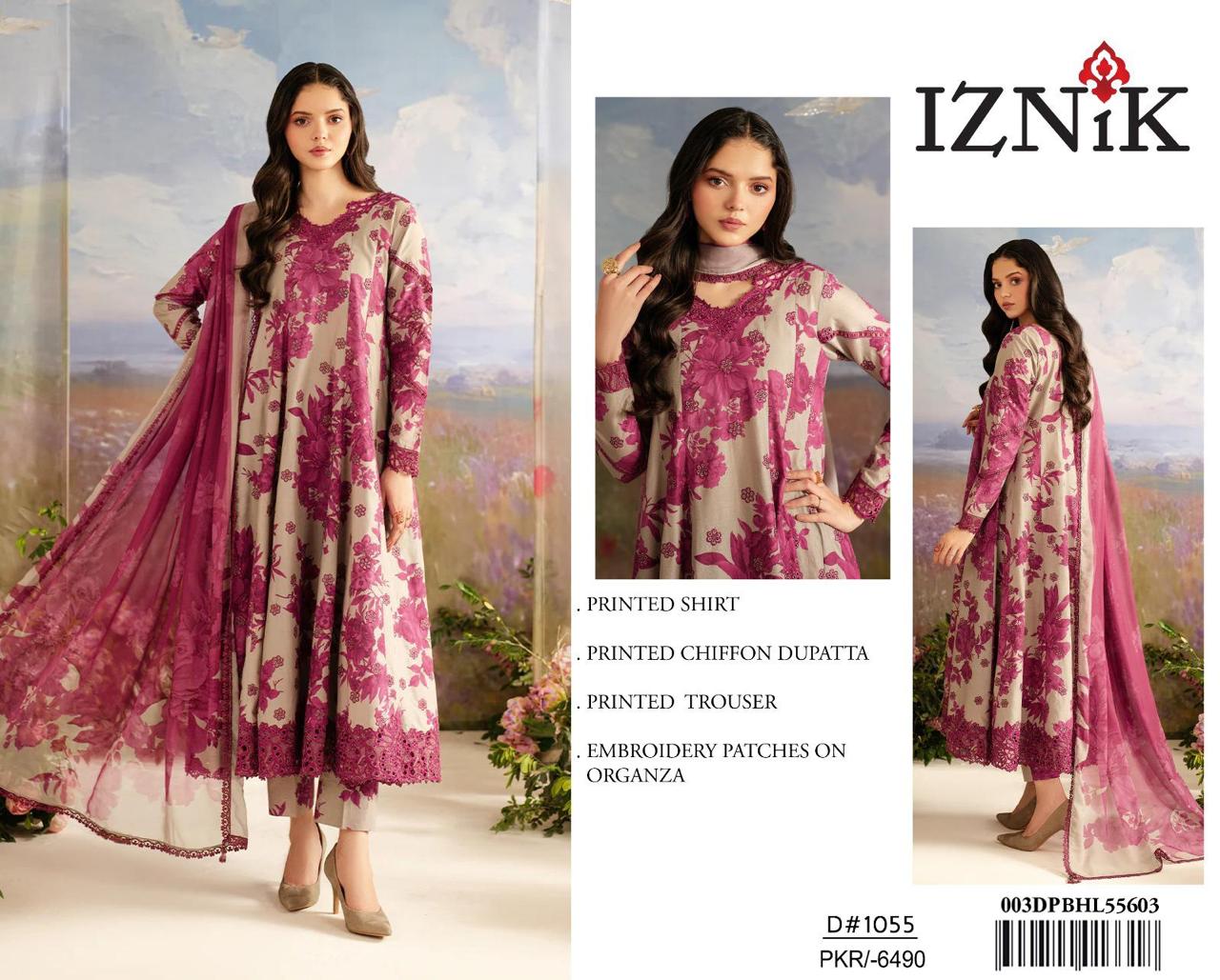 Iznik - Lawn 3 Pcs