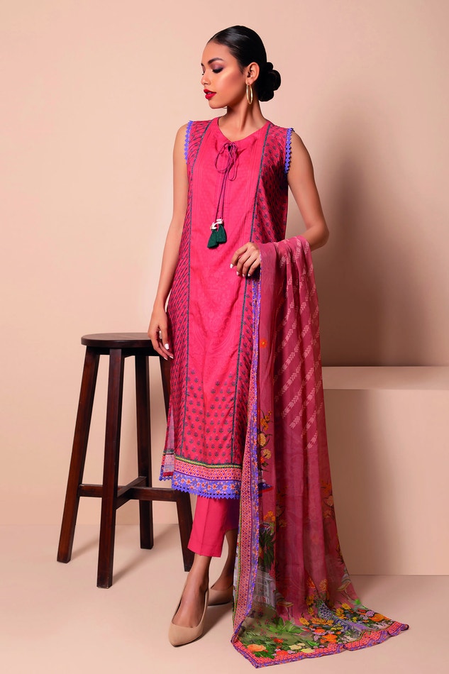 Fabrics 3 Piece Suit |Top Bottoms Dupatta