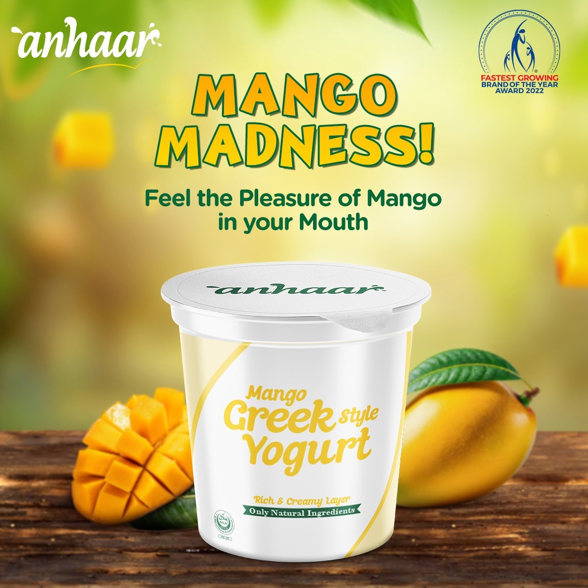 Anhaar Mango Greek Style Yogurt