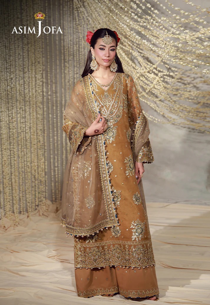 Asim Jofa Unstitched Luxury AJULFE-03