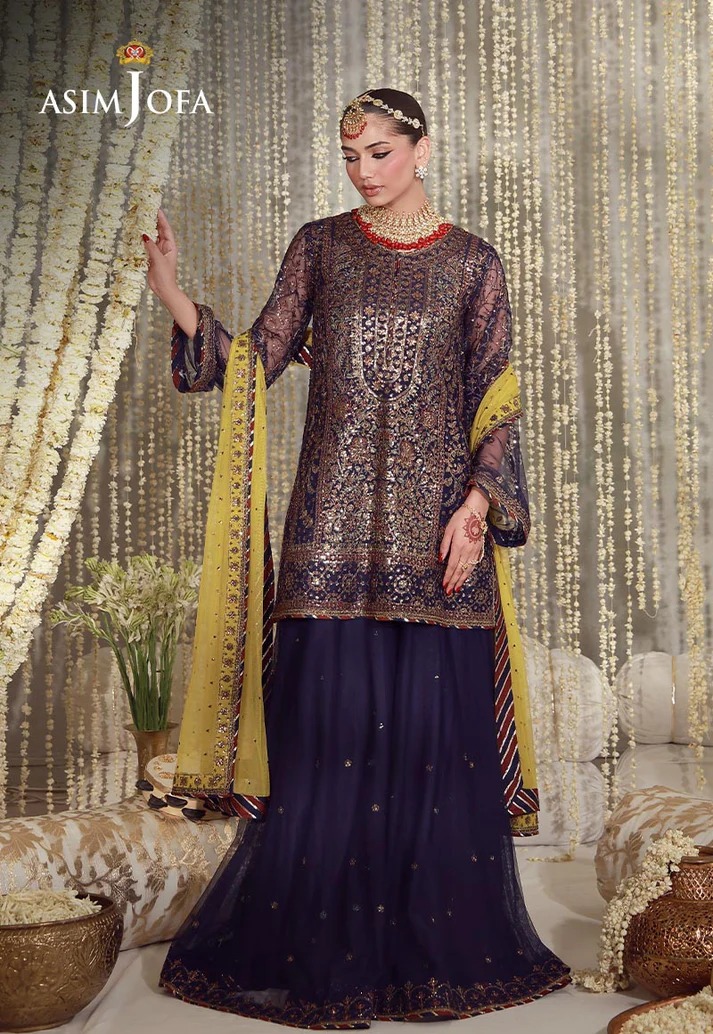 Asim Jofa Unstitched Luxury AJULFE-04