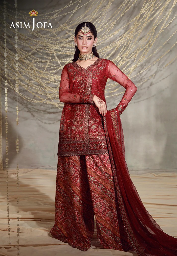 Asim Jofa Unstitched Luxury AJULFE-08