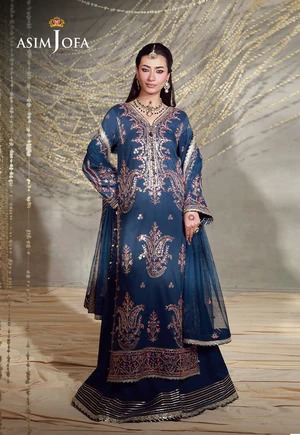 Asim Jofa Unstitched Luxury AJULFE-13