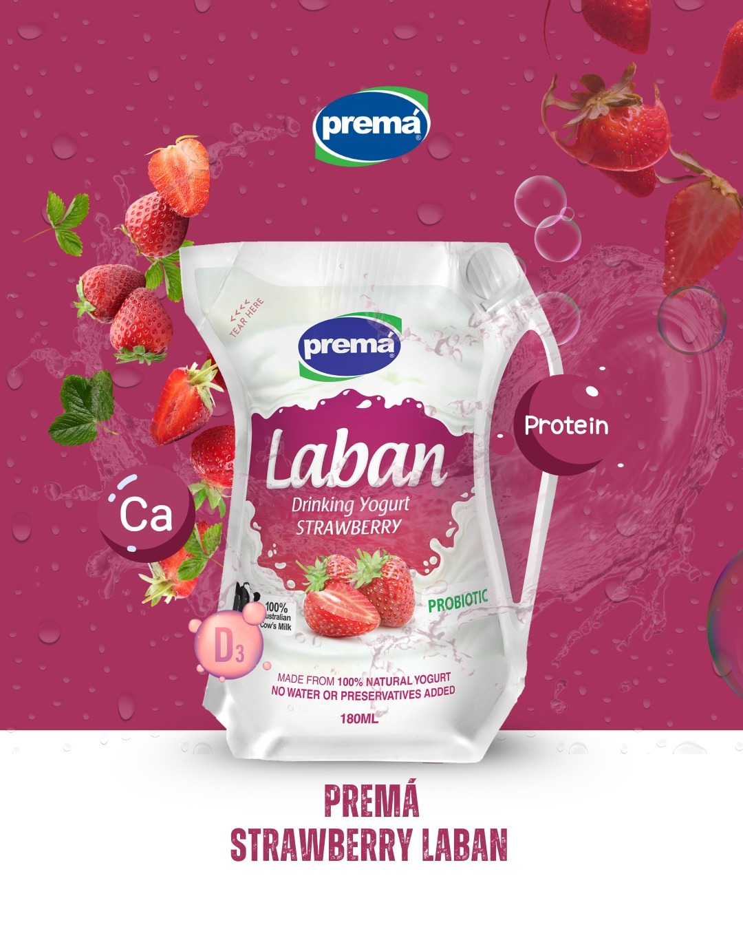 prema  strawberry yogurt 