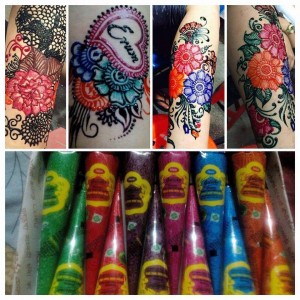 Imported Colorful Henna Cones