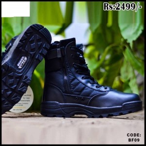 SWAT Black Boot For Men