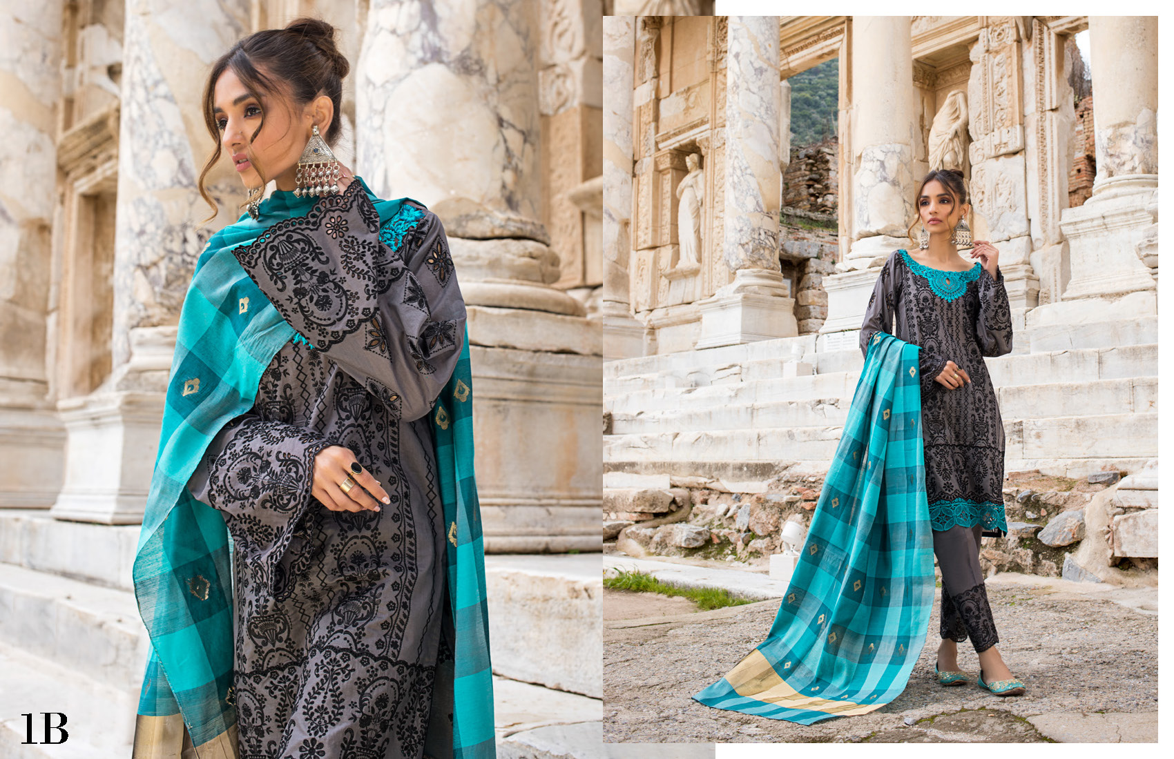 ZAINAB CHOTTANI - Luxury Chikankari SANEM-1B