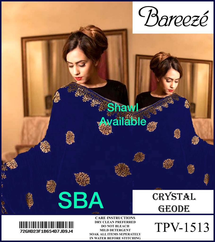 BAREEZE LUXURY VELVET SHAWL