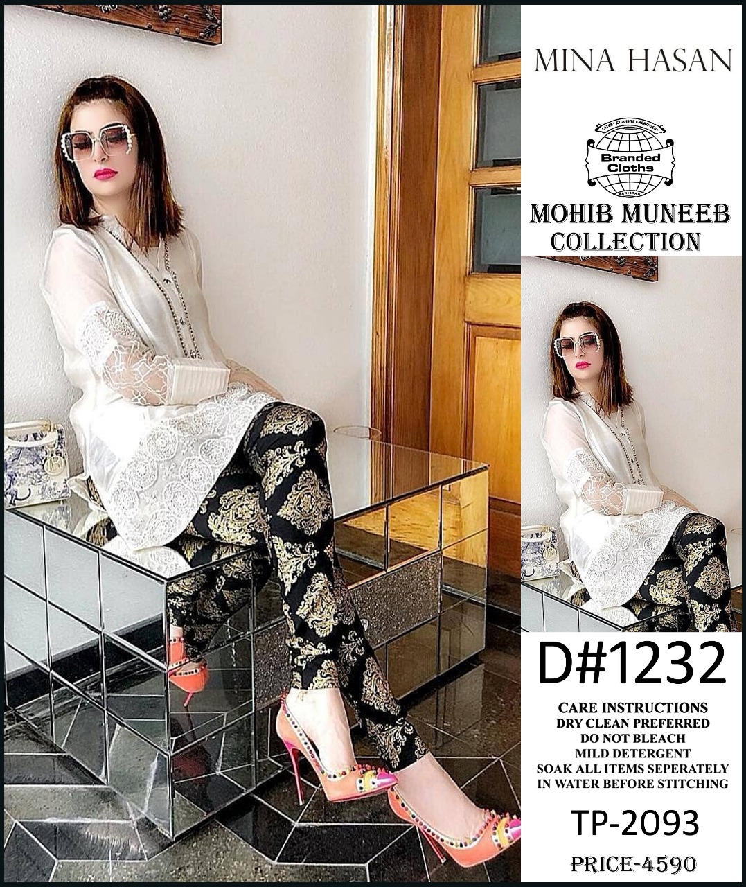 Mina Hassan Lawn 2pcs
