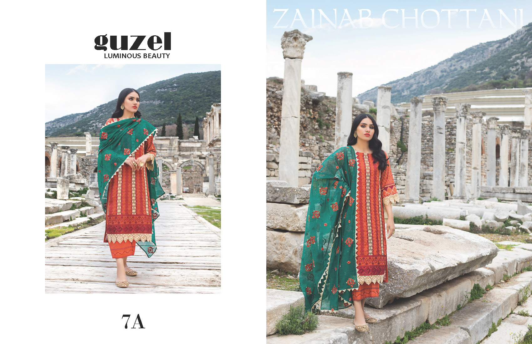 ZAINAB CHOTTANI - Luxury Chikankari GUZEL-7A