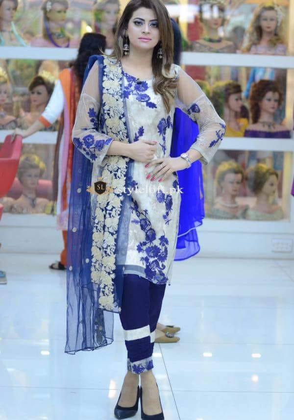 Fancy Linen With Embroidered Chiffon Dupatta
