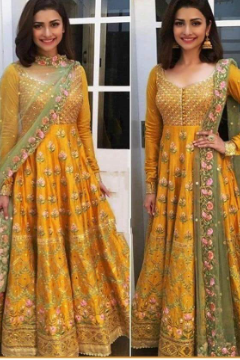 Fancy Linen With Embroidered Chiffon Dupatta