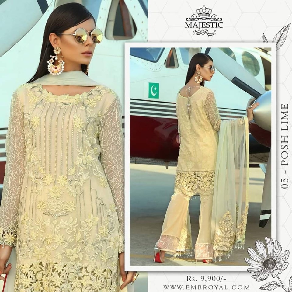 EMBROYAL MAJISTIC LATEST VOLUME  3 PIECES