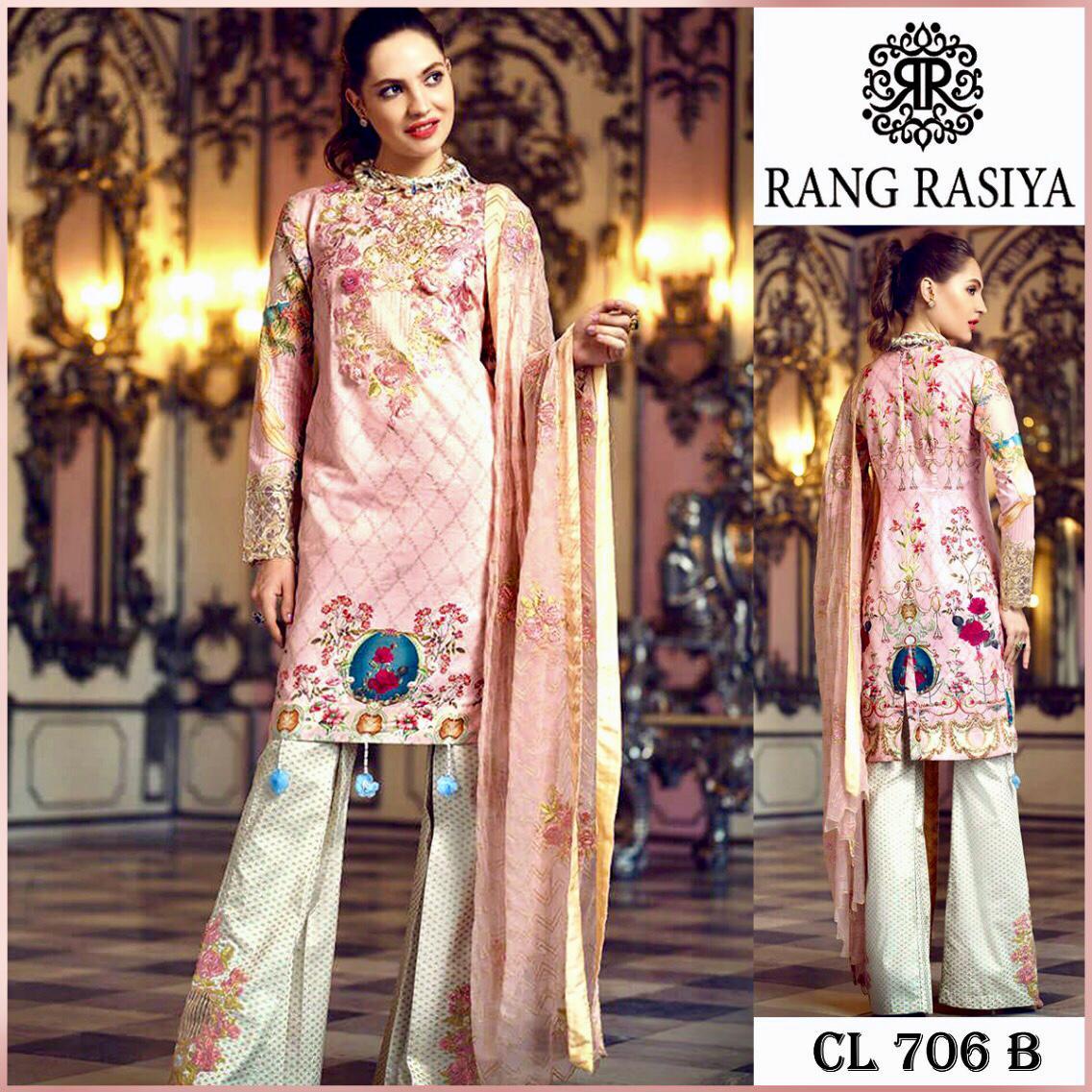 RANG RASIYA Linen With PRINTED CHIFDON DUPATA