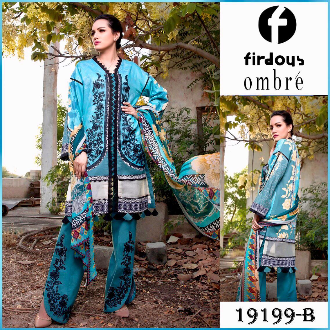 FIRDOUS LINEN WithPRINTED LINEN DUPATA