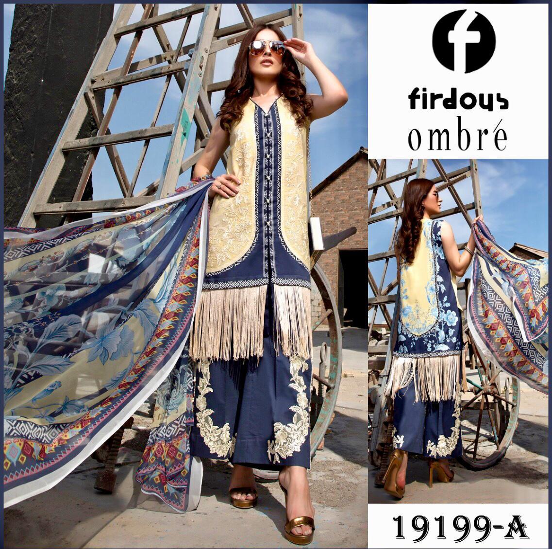 FIRDOUS LINEN WithPRINTED LINEN DUPATA