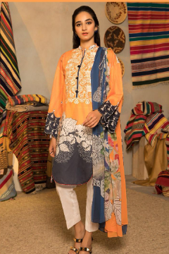 SAPHIRE KHADAR With PRIMED PASHMINA SHAWL