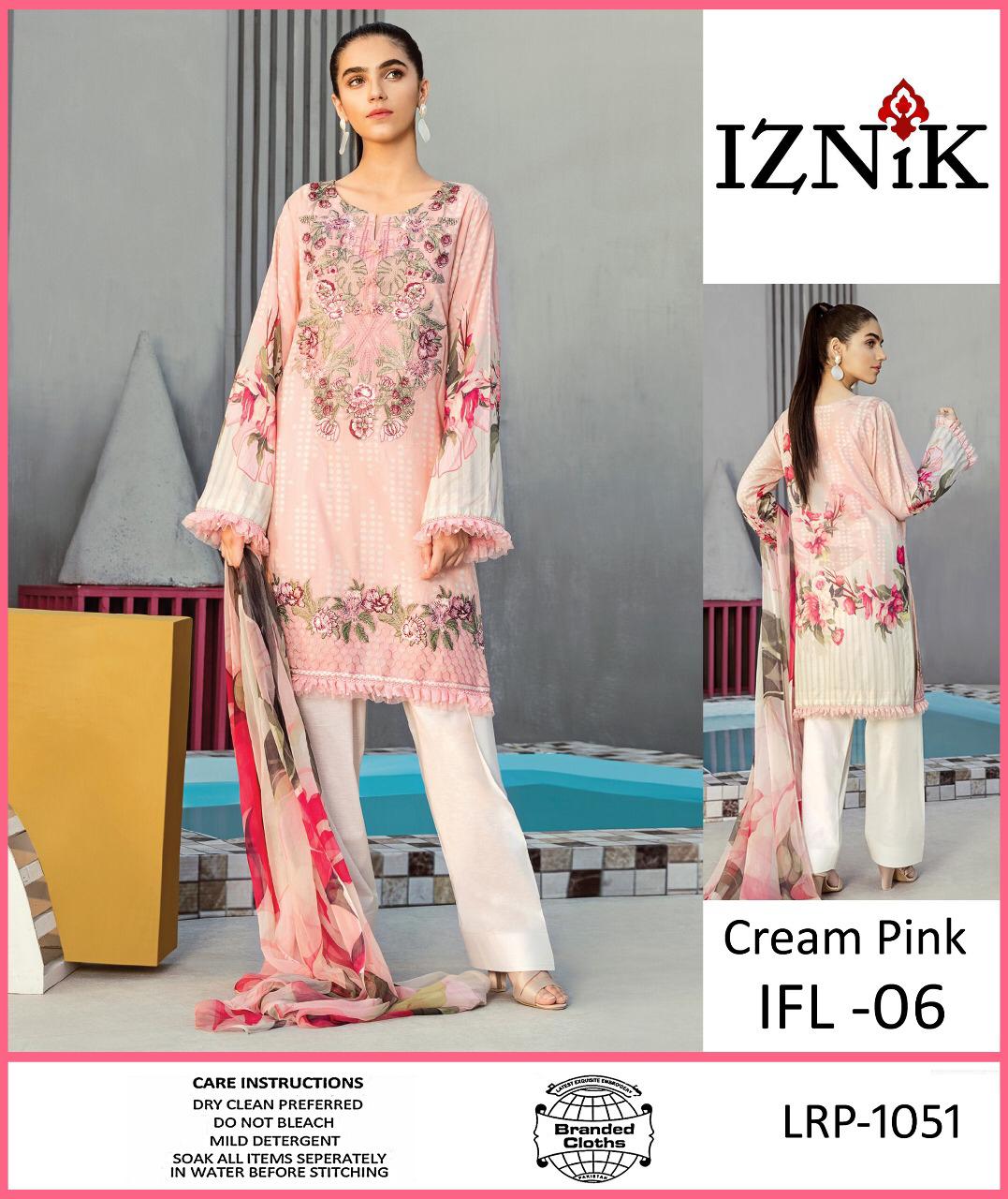 Iznik Linen With Printed Wool Shawl