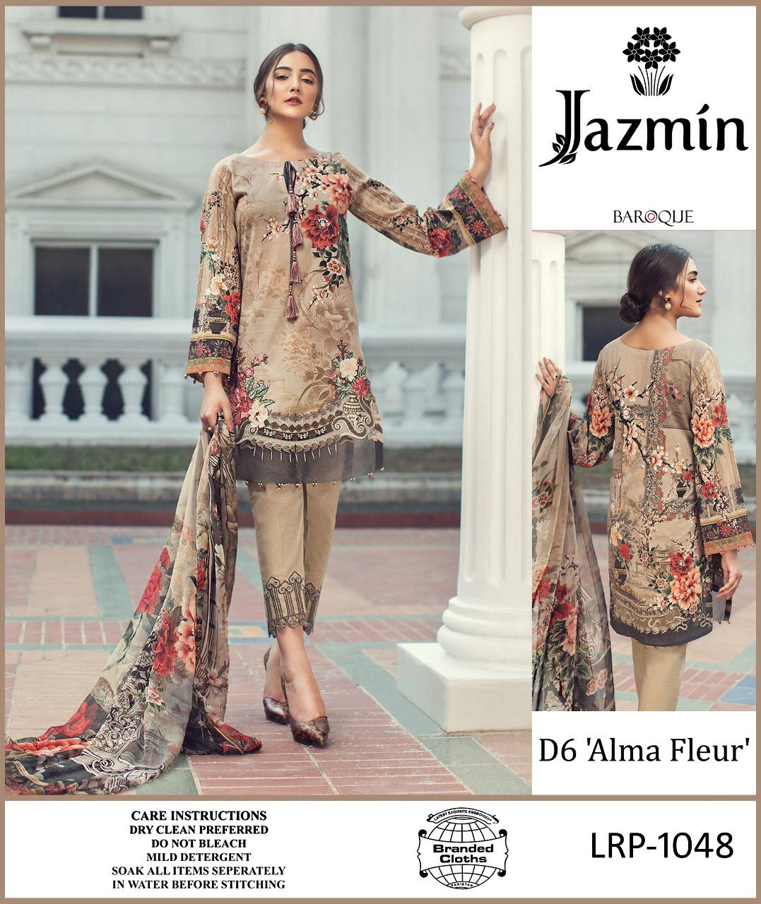 Jazmin Linen With Printed Wool Shawl