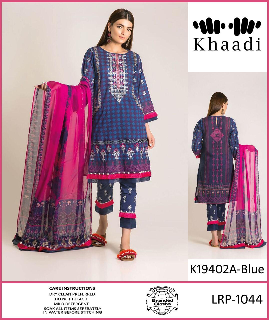 Khaadi - Linen With Printed Wool Shawl