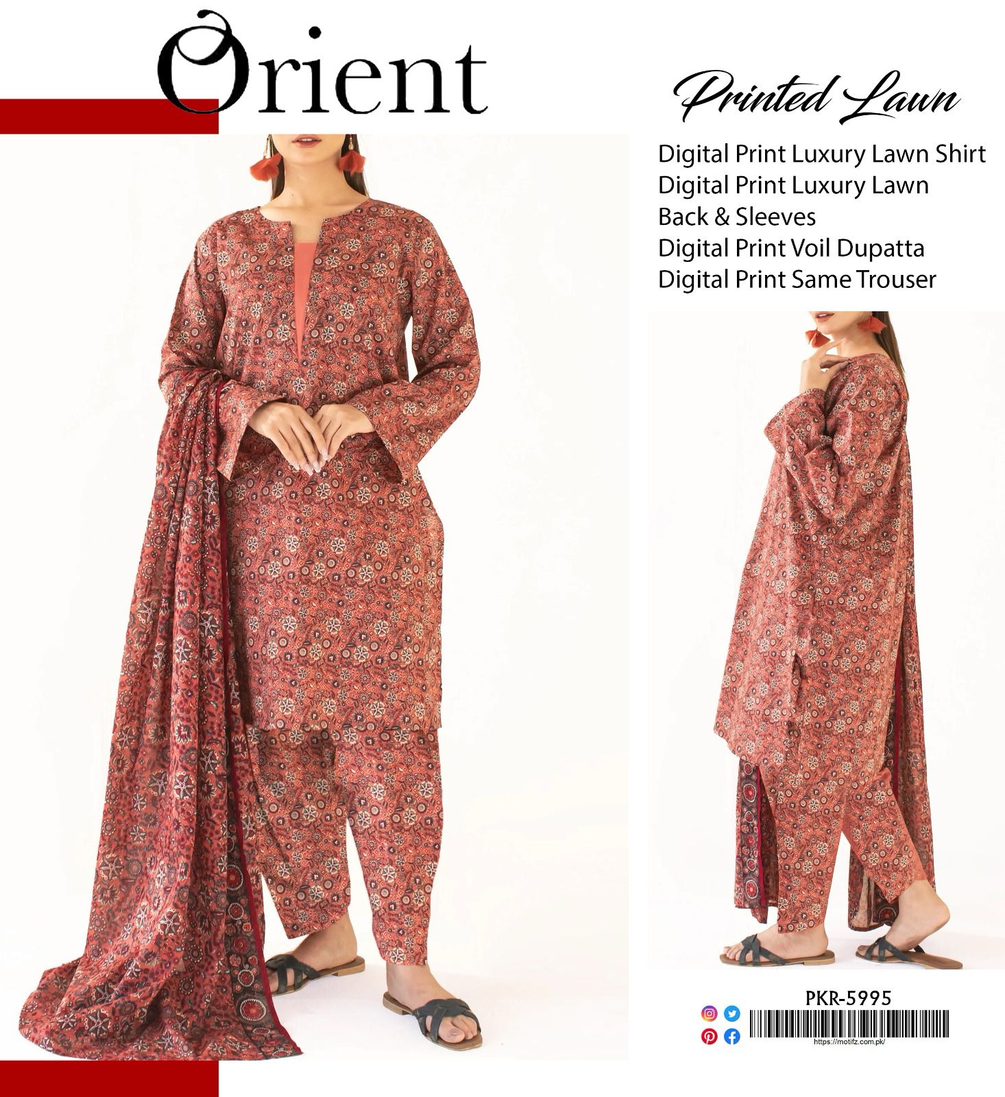 Orient Lawn 3pcs