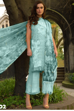 Chiffon - Sobia Nasir With Hand Made Swarovski Crystals Stone
