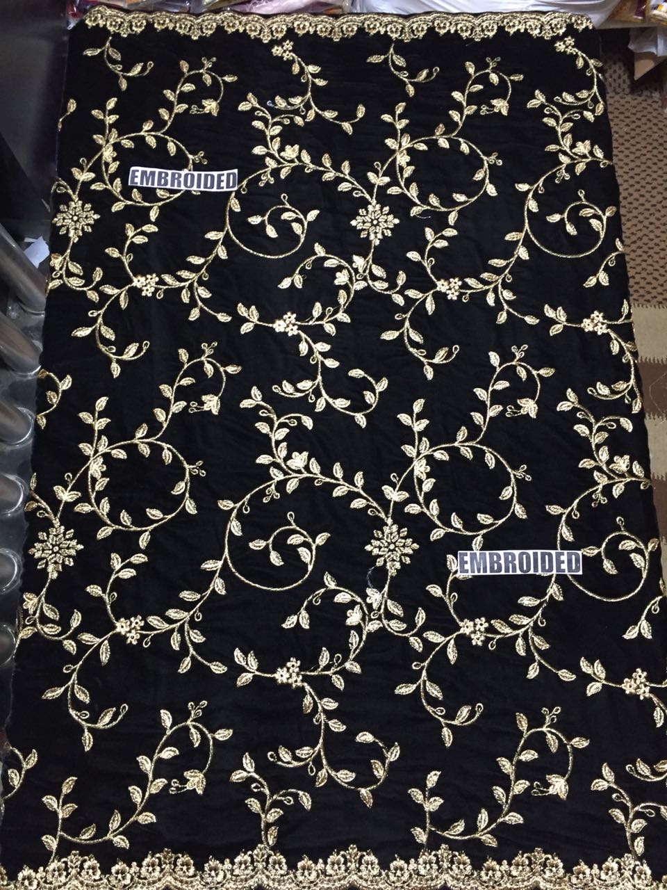 EMBROIDED VELVET SHAWLS