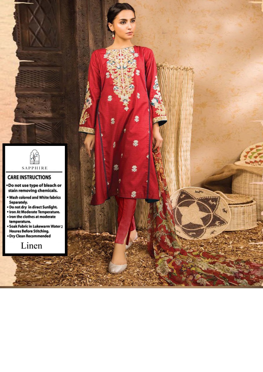 Sapphire - Linen 3 Pcs