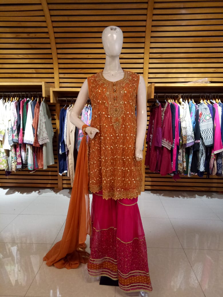 Stitched Brand Original Chiffon 3pcs