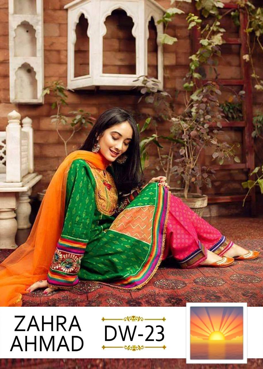 Zahra Ahmad - Lawn 3 Pcs