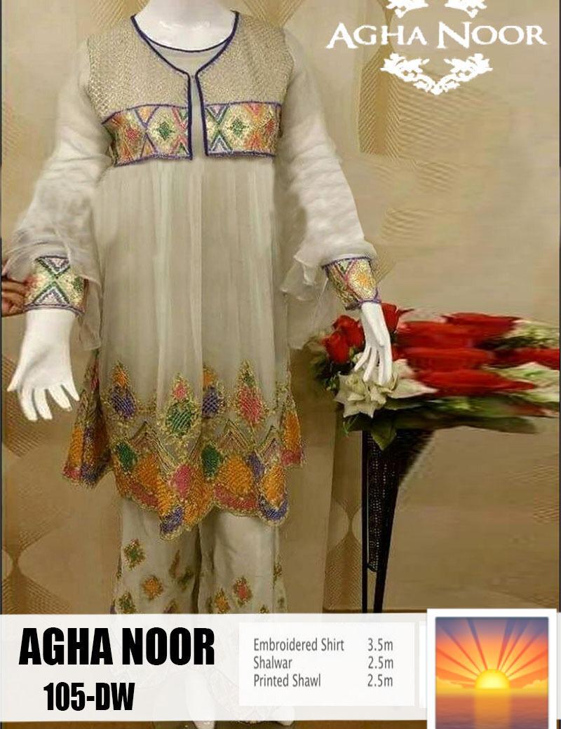 Agha Noor - Lawn 3 Pcs