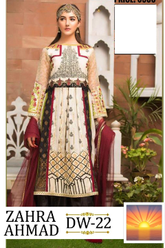 Zahra Ahmad - Lawn 3 Pcs