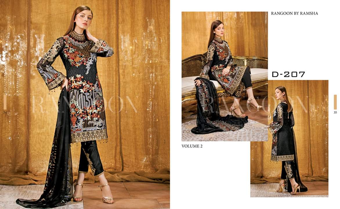 Rangoon - Brand Original - Chiffon 3 Pcs