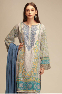 Khaadi - Lawn 3 Pcs