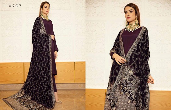 RAMSHA VELVET SHAWL