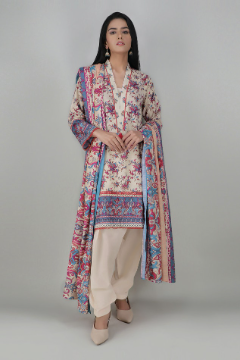 Light Khaddar Full Suit