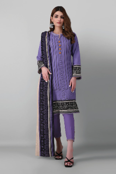 Light Khaddar Full Suit