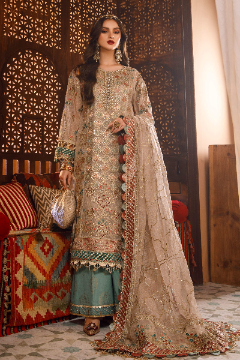 Off White with Sea Green (BD-2507)