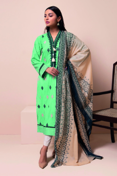 Fabrics 2 Piece |Top Dupatta